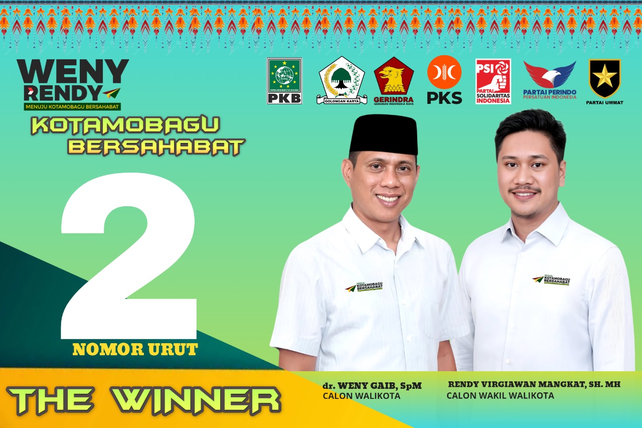 Pasangan “The Winner” (Wenny-Rendy) Raih Nomor Urut 2 Simbol Kemenangan