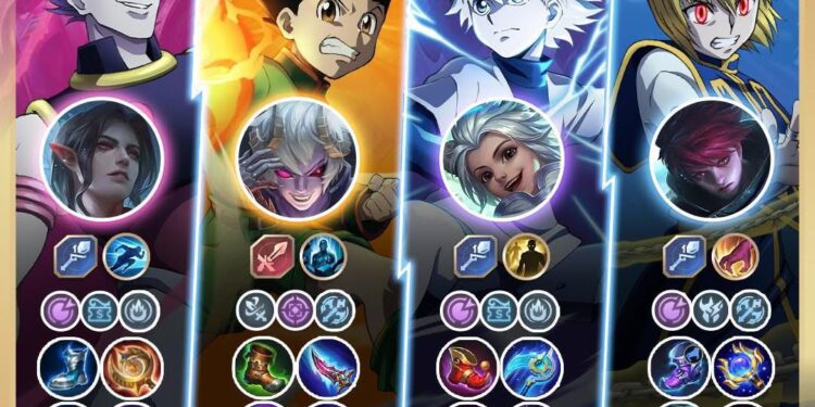 Skin Kolaborasi Terbaru HUNTERxHUNTER di MLBB Beserta Rekomendasi Build Lengkap!
