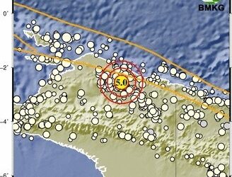 Gempa Magnitudo 5,0 Guncang Papua Pegunungan