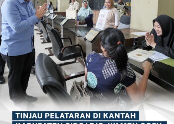 Wamen ATR/Waka BPN Tinjau Pelayanan Tanah Akhir Pekan di Sidoarjo
