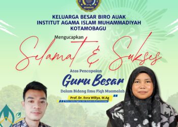 IAI Muhammadiyah Kotamobagu Bangga: Prof. Dr. Evra Willya Kini Guru Besar Fiqh Muamalah