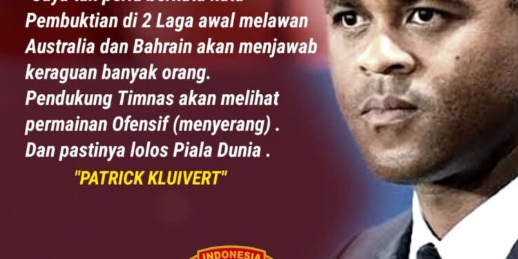 #Patrick Kluivert Out Mencuat: Pelatih Anyar Timnas Optimis Raih Poin di Dua Laga Awal Timnas Garuda