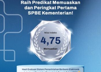 Kementerian Komunikasi dan Digital Raih Peringkat Pertama SPBE.!