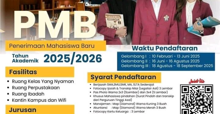 STIE WD Kotamobagu Buka PMB Tahun Akademik 2025-2026, Tersedia Program S1 dan Beasiswa KIP Kuliah!