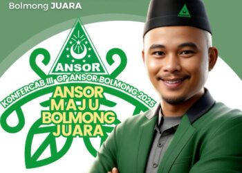 Rudy Satria Bonuot (SAS) Terpilih sebagai Ketua PC GP Ansor Bolmong Periode 2025-2029