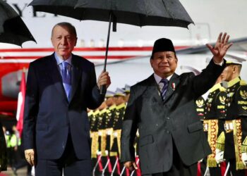 Prabowo Sambut Kedatangan Presiden Turki Erdoğan di Jakarta 