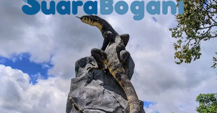 Viral..! Patung Biawak di Wonosobo, Netizen Bandingkan dengan Patung Gajah dan Penyu
