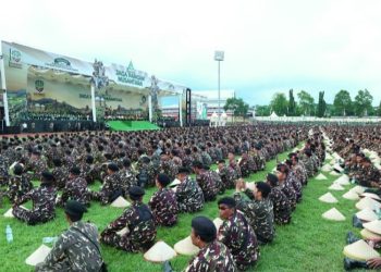 100.000 Anggota Banser Diresmikan sebagai Patriot Ketahanan Pangan Nasional