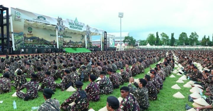 100.000 Anggota Banser Diresmikan sebagai Patriot Ketahanan Pangan Nasional