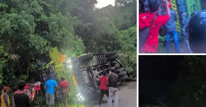 Viral…! Mobil Bunda Sithik Alami Rem Blong di Turunan Ekstrem Santigi – Bolano, Terekam Kamera Warga
