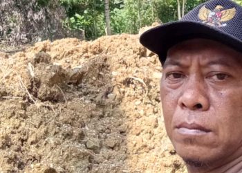 Lahan Rusak Akibat Lumpur Tambang Emas, Warga Tungoi Satu: “Tidak Ada Ganti Rugi dari Investor Tambang!”