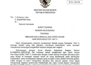 Mendagri Imbau Kepala Daerah Kurangi Seremonial Lebaran, Prioritaskan Kegiatan Sosial