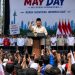 Prabowo Hadiri May Day 2026 di Monas, Suasana Meriah hingga Joget Bareng Buruh