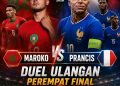 Prancis vs Maroko Jilid II! Duel Bersejarah Kembali Tersaji di Perempat Final Piala Dunia 2026