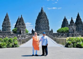 Prabowo dan PM Modi Resmikan Kerja Sama Konservasi Candi Prambanan