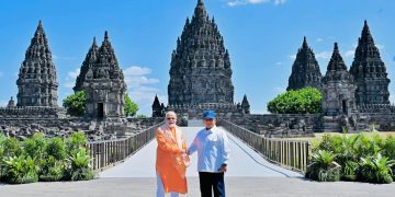 Prabowo dan PM Modi Resmikan Kerja Sama Konservasi Candi Prambanan