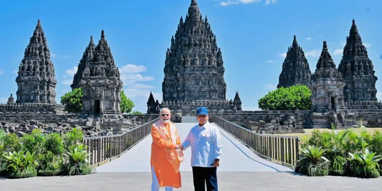 Prabowo dan PM Modi Resmikan Kerja Sama Konservasi Candi Prambanan