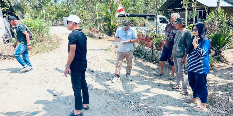 Lorong Gereja Efrata Kembali Diukur, Jalan Paving Dusun 3 RT 9 Tungoi Dua Segera Dilanjutkan